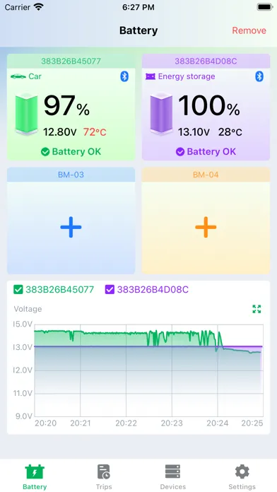 Capturas de pantalla de Smart Battery 24V