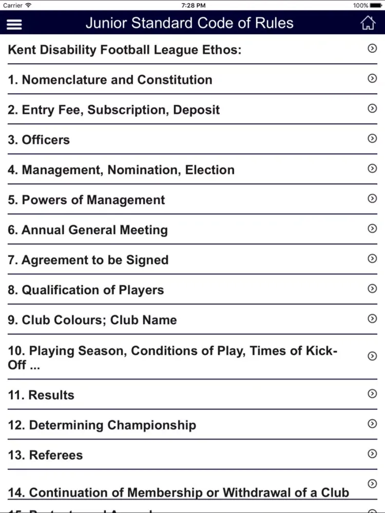 Скриншоты Kent Disability Football League iPad 