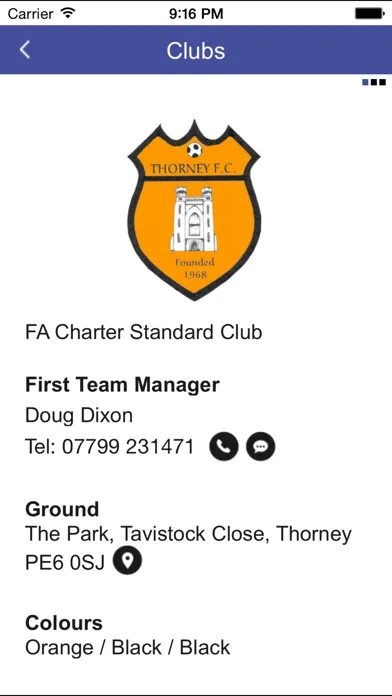 Zrzuty ekranu Peterborough & District Football League
