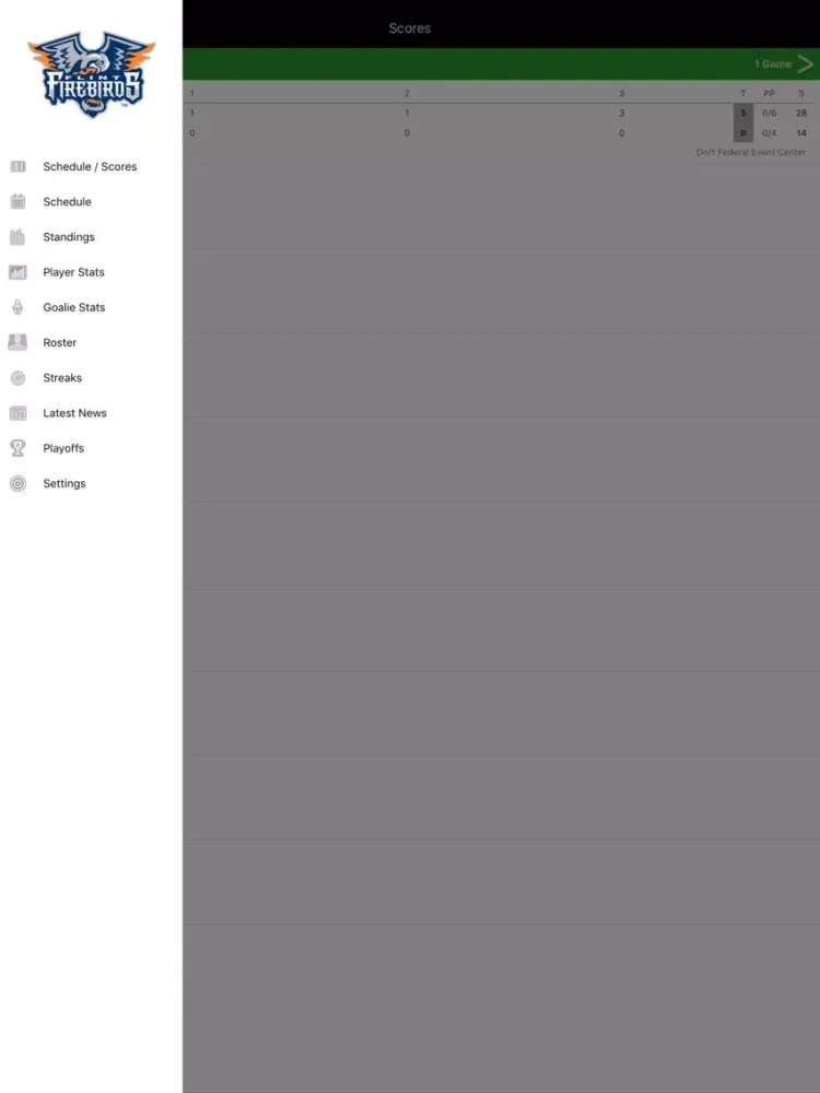 Flint Firebirds iPad 應用截圖