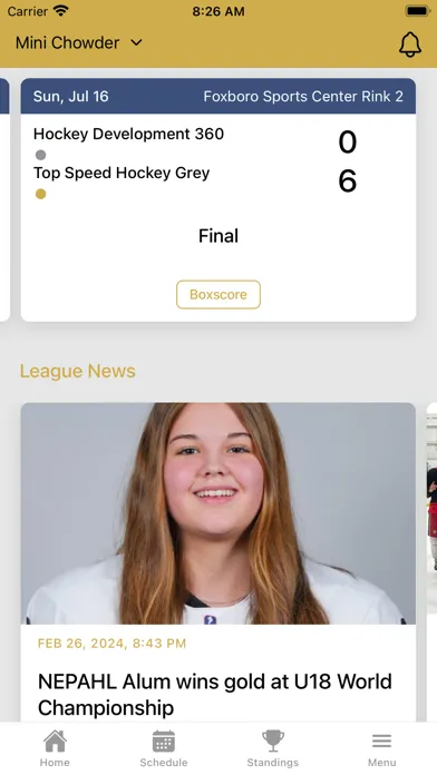 Capturas de tela do ProAm Hockey