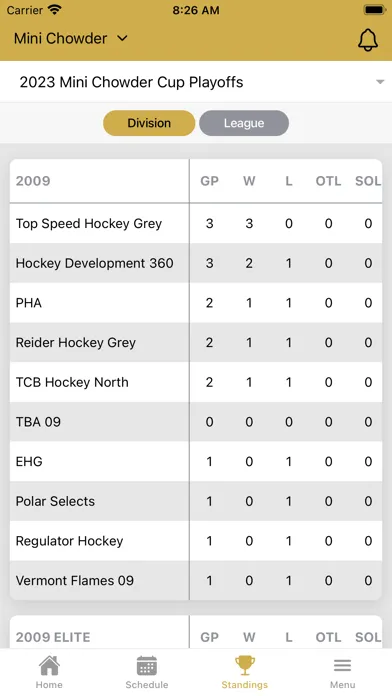 Capturas de tela do ProAm Hockey