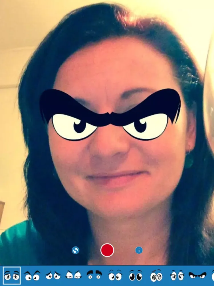 Captures d'écran de iEye - Funny Cartoon Eyes Camera iPad 
