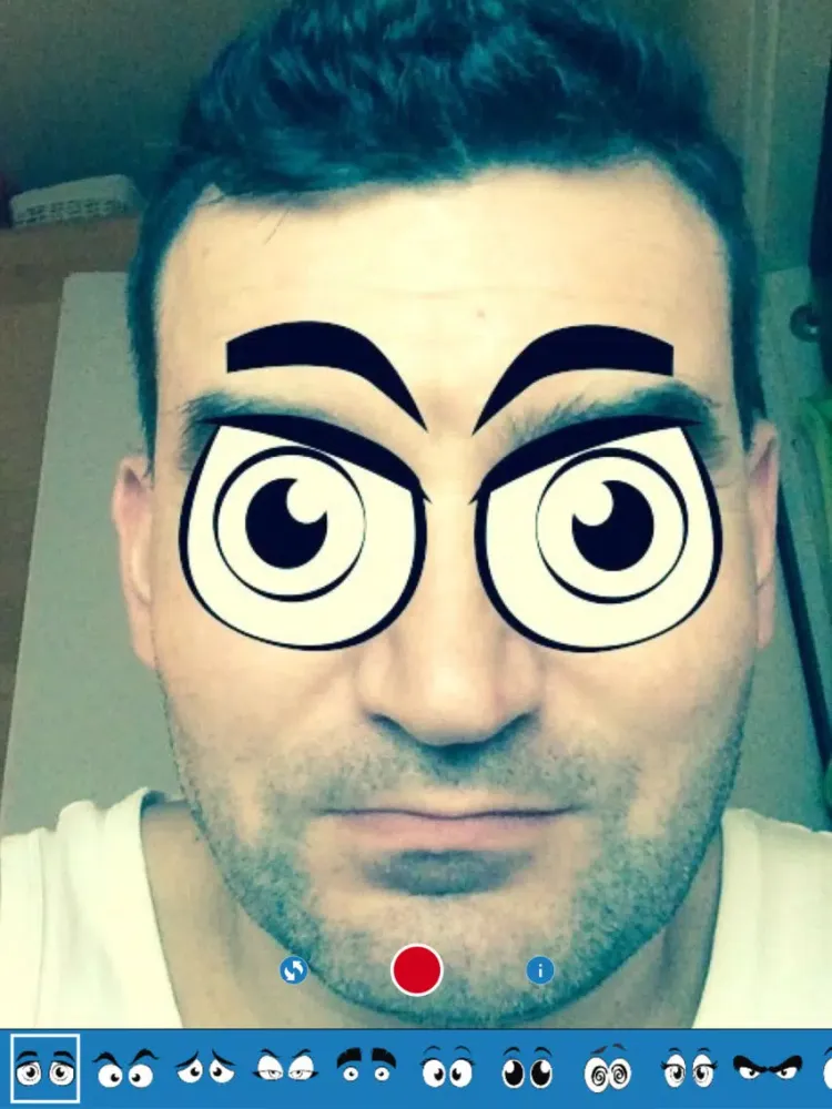 Captures d'écran de iEye - Funny Cartoon Eyes Camera iPad 