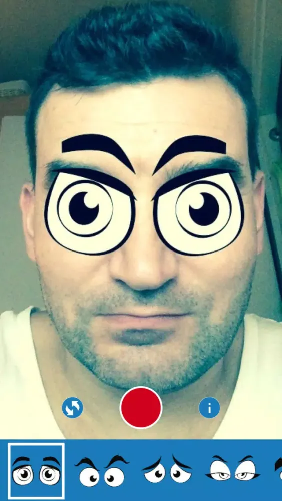 Captures d'écran de iEye - Funny Cartoon Eyes Camera