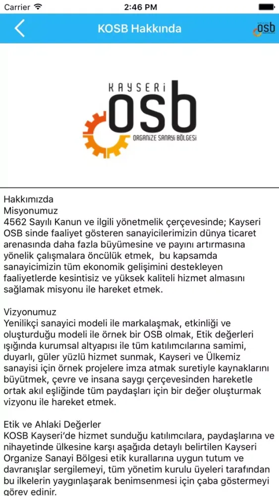 Screenshot di KOSB Mobil