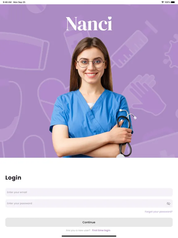 Tangkapan skrin Nanci by Lean6Health iPad 
