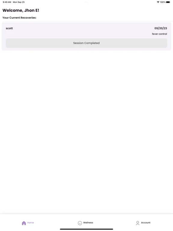 Tangkapan skrin Nanci by Lean6Health iPad 