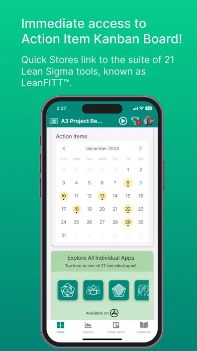 Tangkapan layar Lean A3 Project Rpt