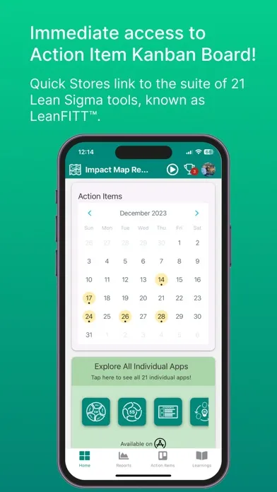 Capturas de pantalla de Lean Impact Map Rpt