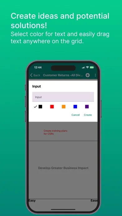 Capturas de pantalla de Lean Impact Map Rpt