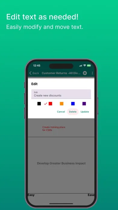 Capturas de pantalla de Lean Impact Map Rpt