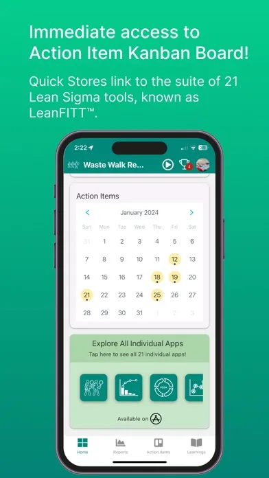 Lean Waste Walk Rpt Screenshots
