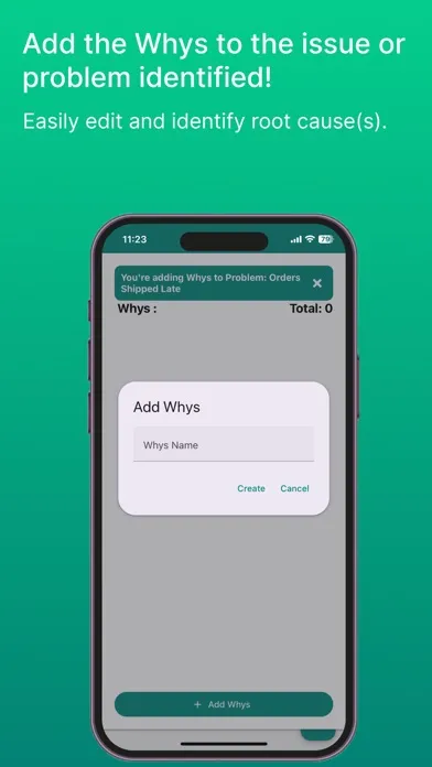 Lean 5 Whys Rpt Screenshots