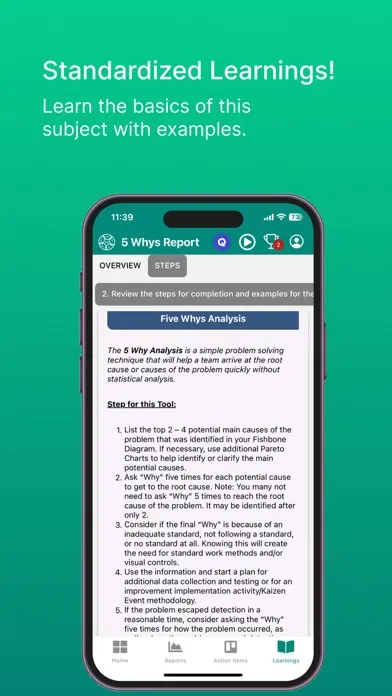 Lean 5 Whys Rpt Screenshots