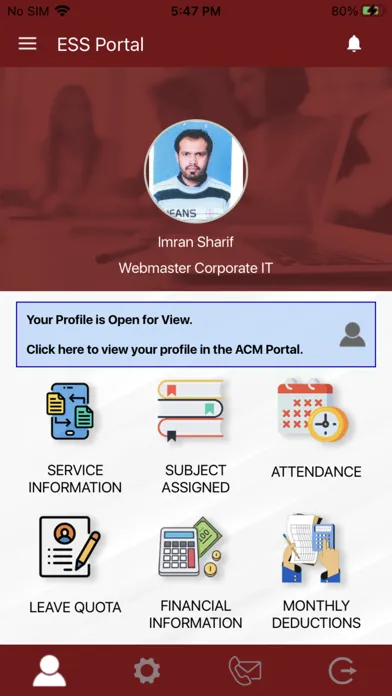 Capturas de tela do LA ESS Portal