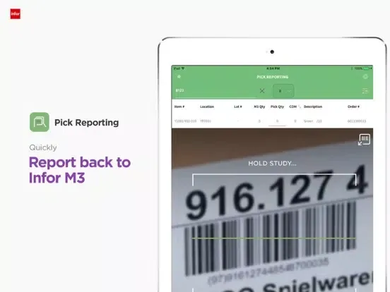 تصاویر MobileFirst for Infor M3 iPad 