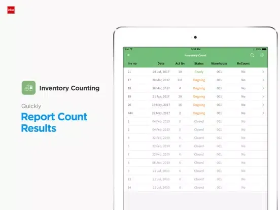تصاویر MobileFirst for Infor M3 iPad 
