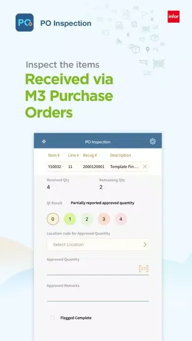 MobileFirst for Infor M3 Cloud Screenshots