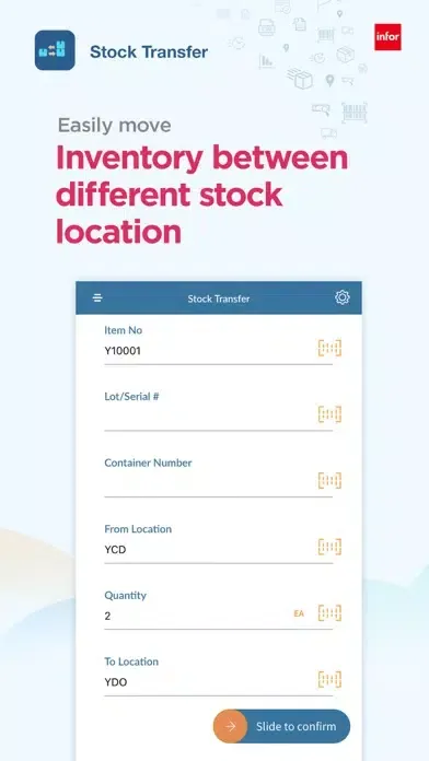 MobileFirst for Infor M3 Cloud Screenshots