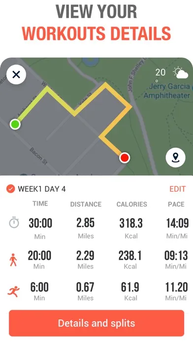 Tangkapan skrin Run Tracker - GPS Run Trainer
