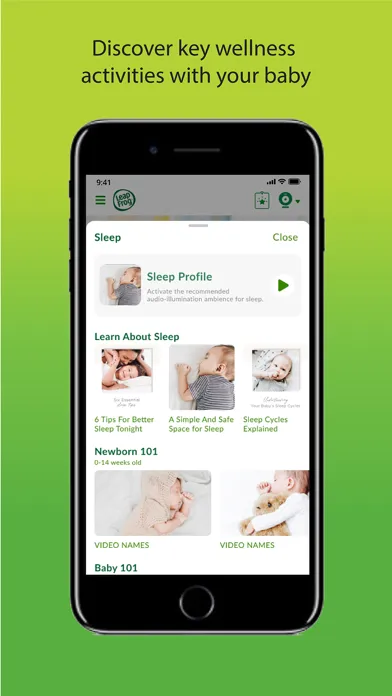 Tangkapan layar LeapFrog Baby Care+