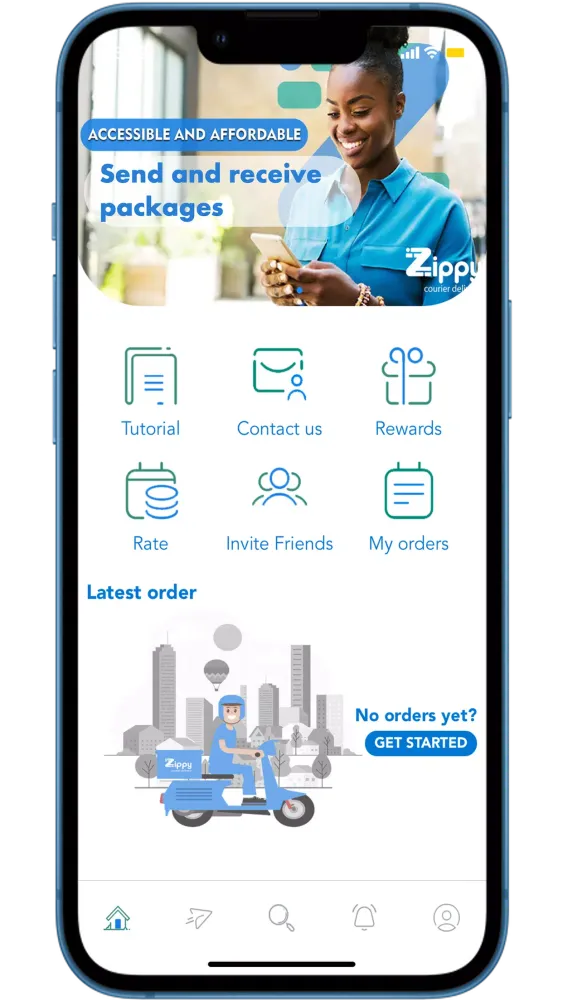 Ảnh chụp màn hình của Zippy Delivery