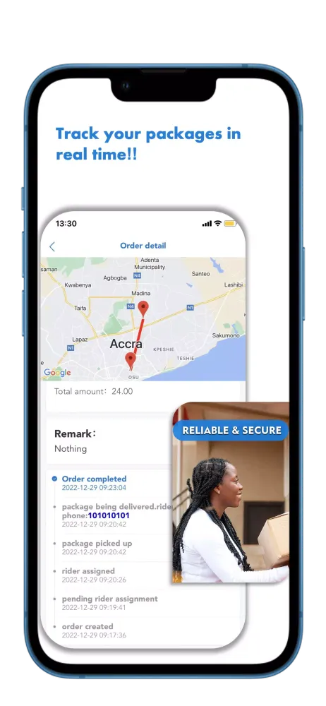 Ảnh chụp màn hình của Zippy Delivery