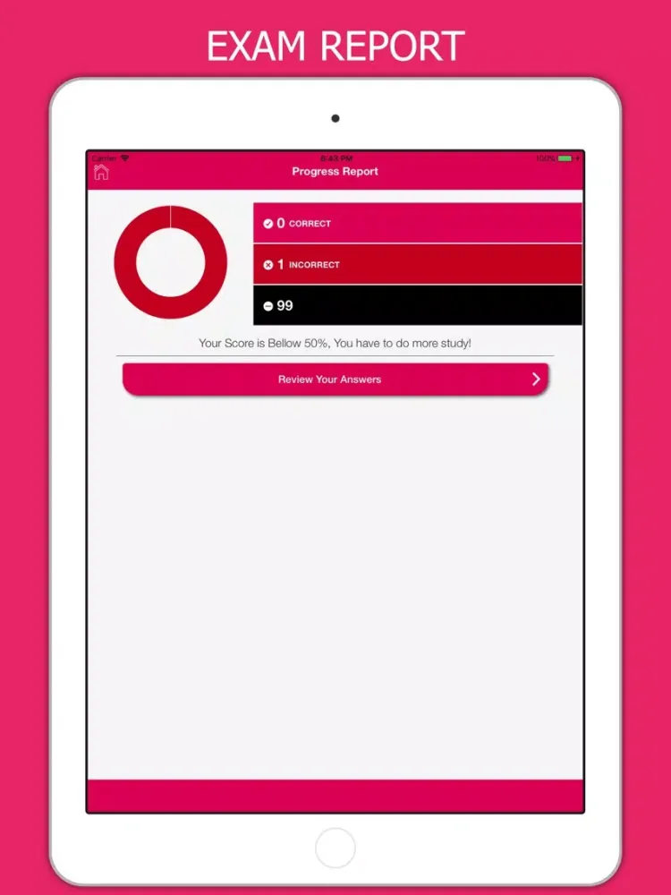 Ảnh chụp màn hình của NCBDE CDE Test Prep 2018 iPad 