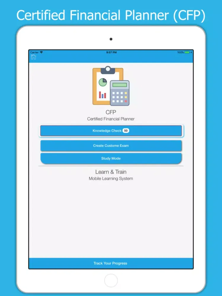 Capturas de pantalla de CFP Exam Prep 2018 iPad 