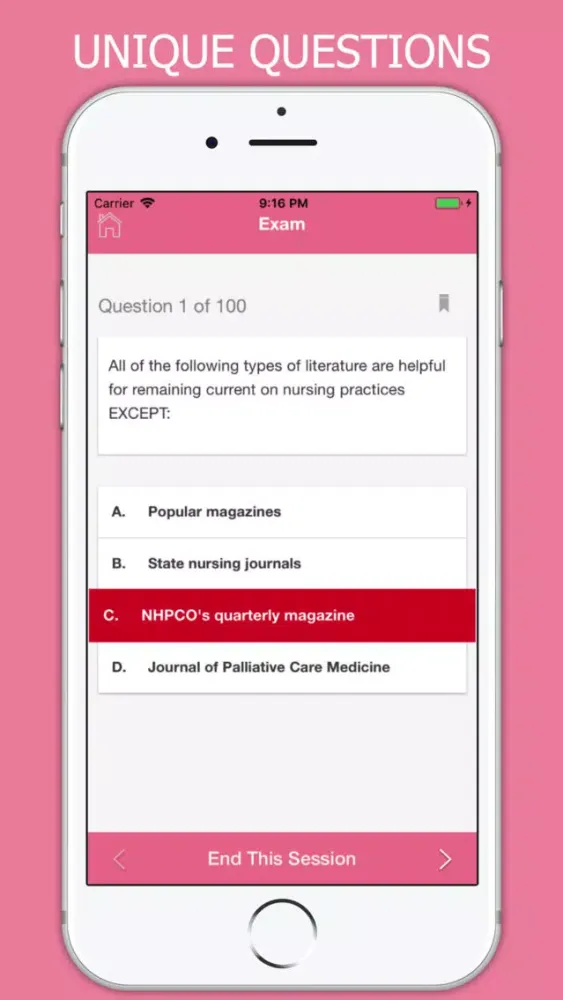 Zrzuty ekranu CHPN Exam Prep 2018