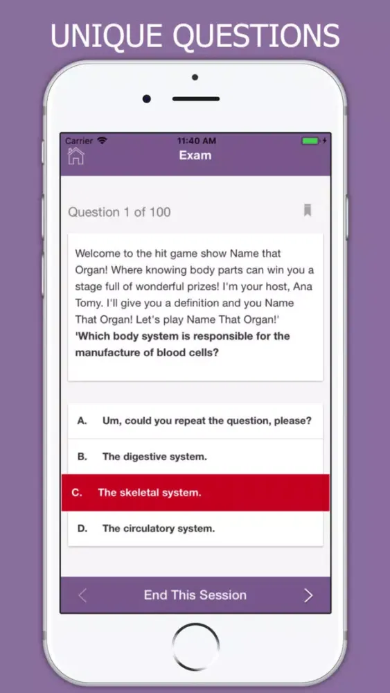 Capturas de tela do PHLEBOTOMY Exam Prep 2018