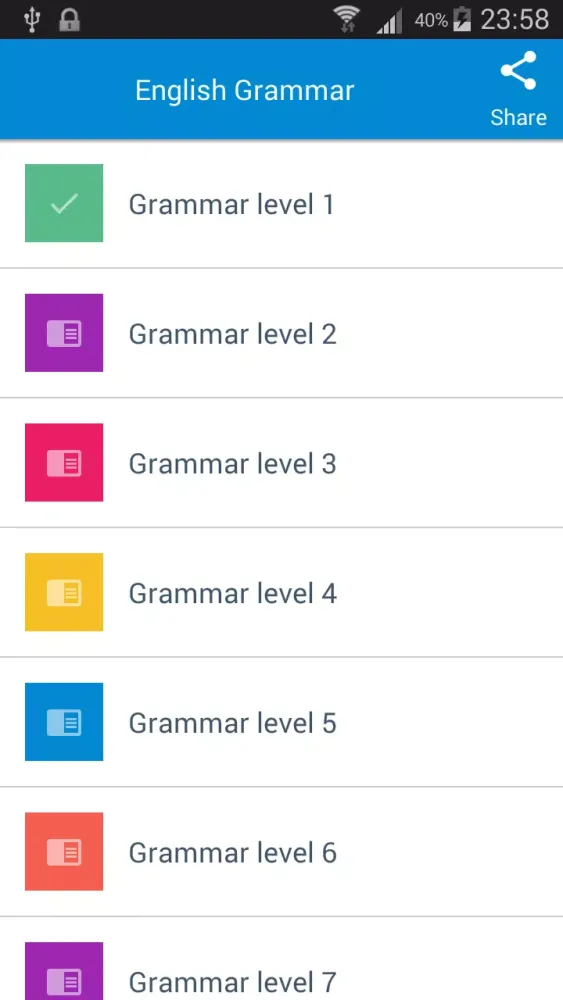 Learn English Grammar 스크린샷