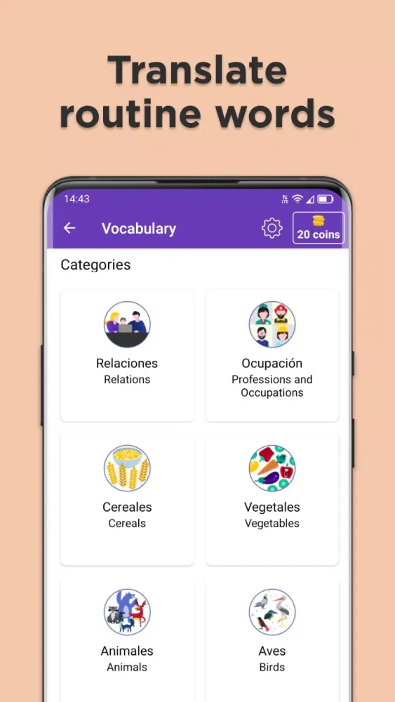 English to Spanish Translator Screenshots