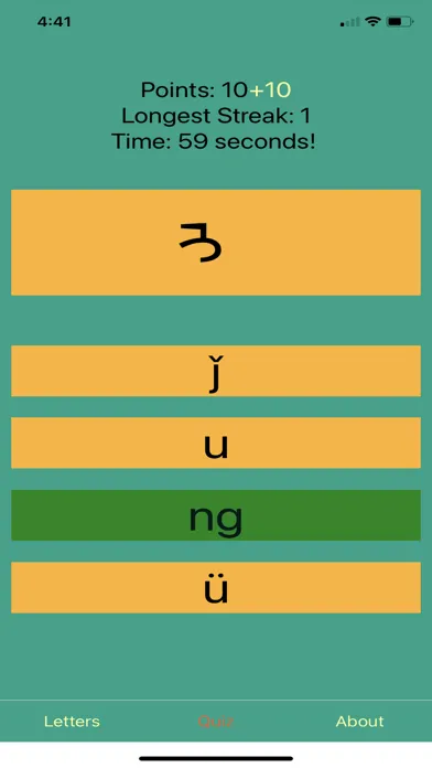 Tangkapan layar Mongolian Alphabet Premium