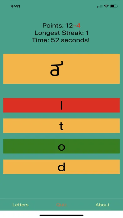 Tangkapan layar Mongolian Alphabet Premium