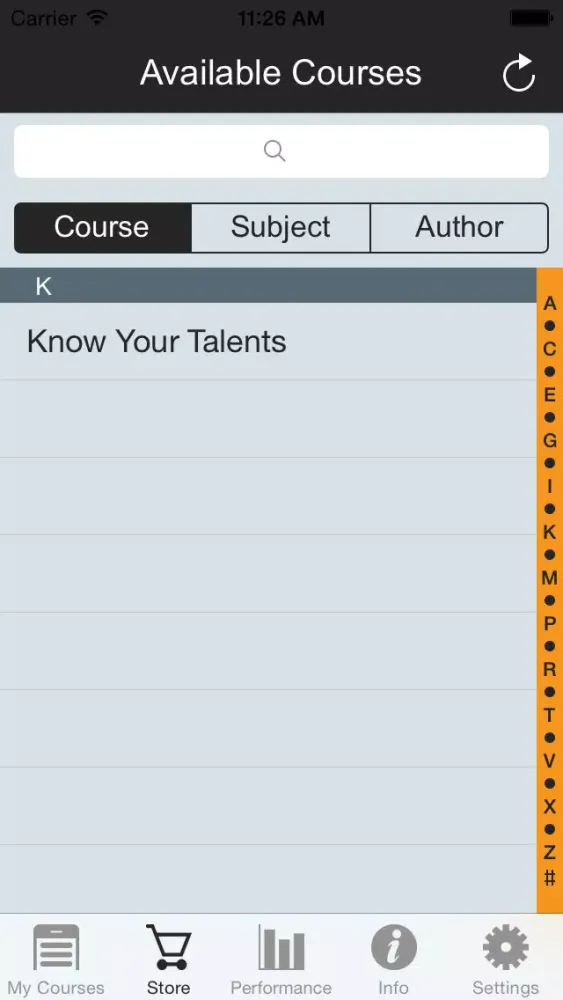 Tangkapan skrin Know Your Talents