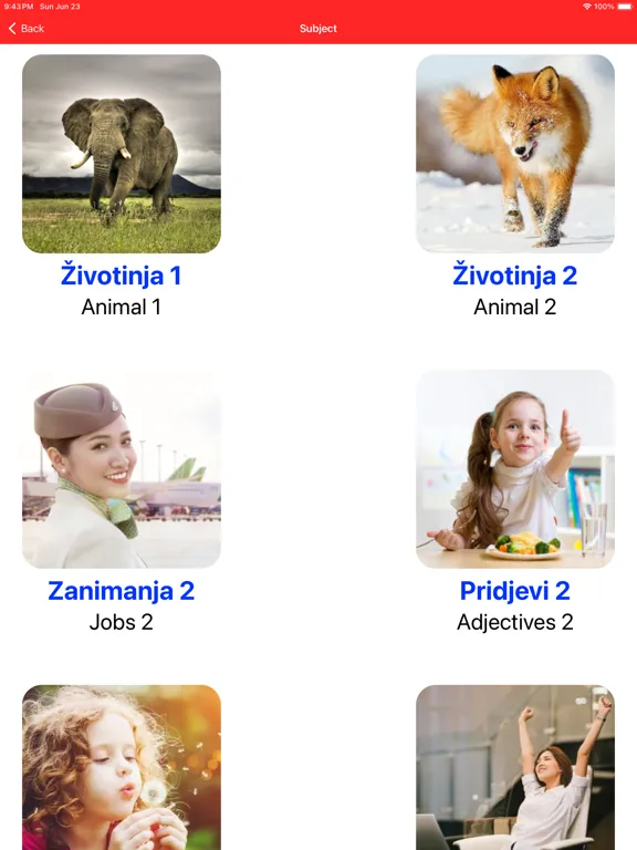 Learn Croatian Vocabulary iPad  স্ক্রিনশট