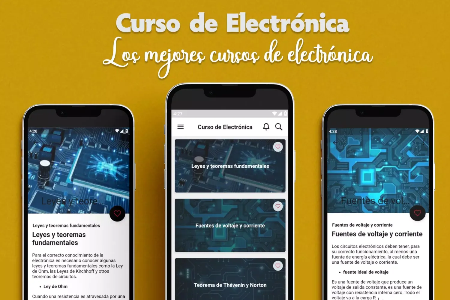 Zrzuty ekranu Curso de Electrónica