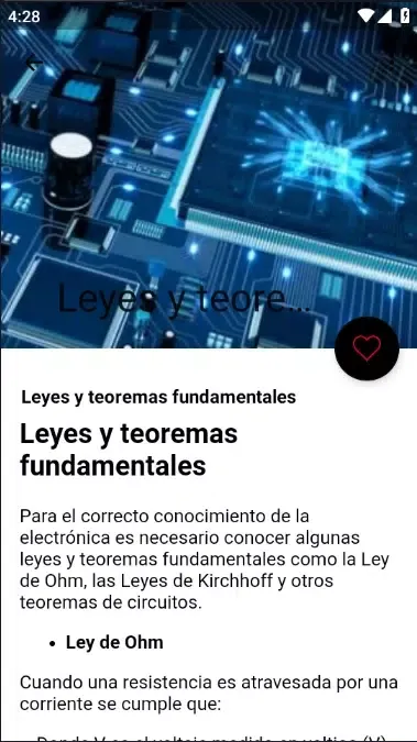 Zrzuty ekranu Curso de Electrónica