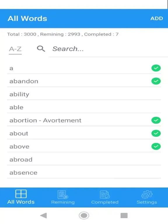 Learn English 3000 words iPad  スクリーンショット
