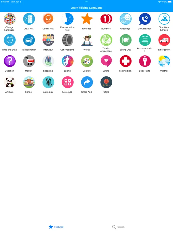 صور Learn Filipino Tagalog Travel iPad 