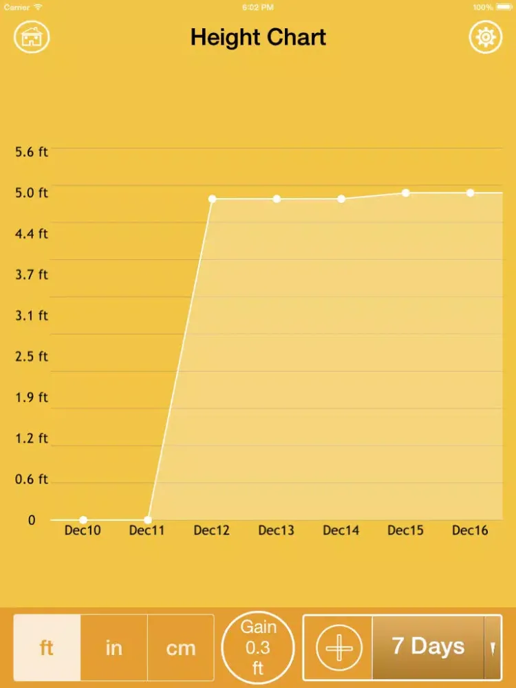 Zrzuty ekranu Height Tracking Calendar - Track your daily, weekly, monthly, yearly height and set personal goals iPad 