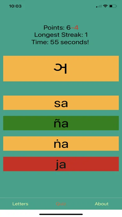 ภาพหน้าจอของ Gujarati Alphabet! (Premium)