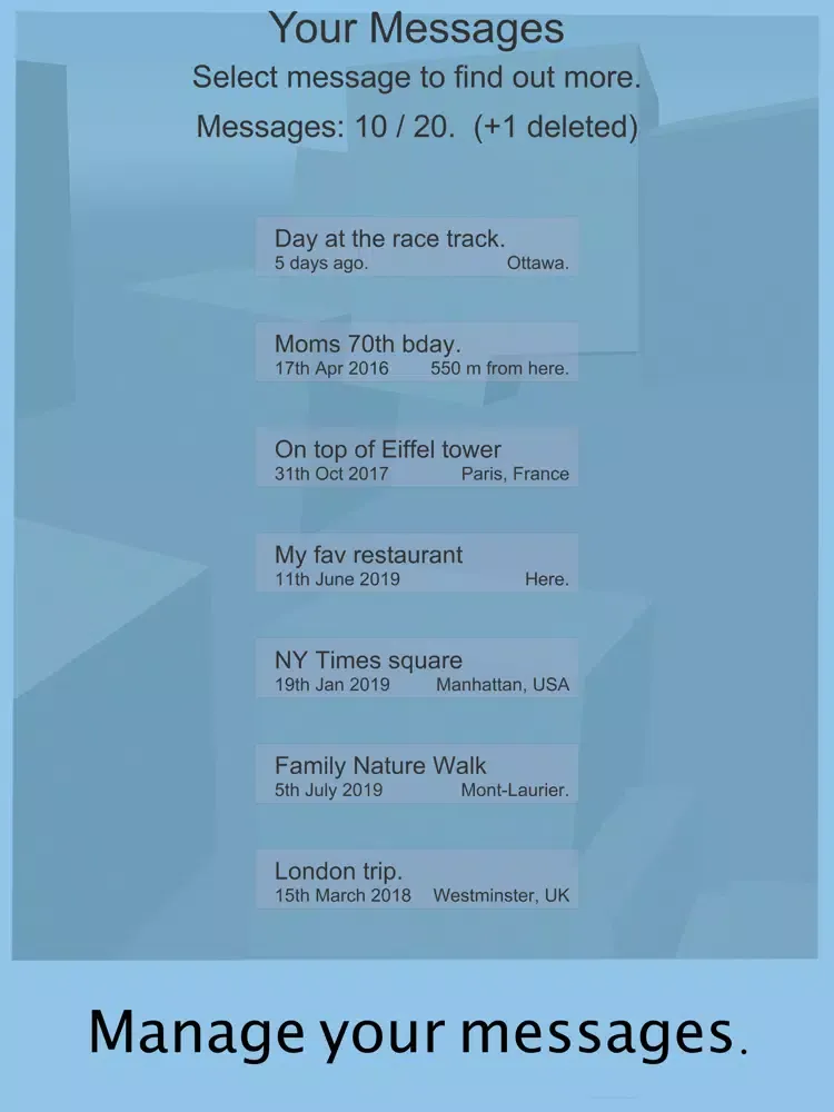 Capturas de tela do Message Hunt AR iPad 