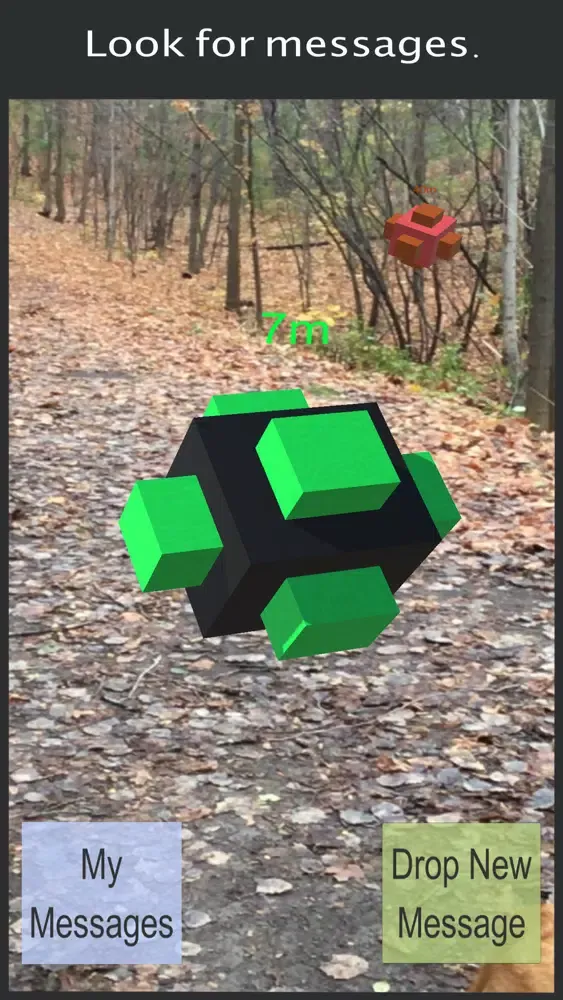 Capturas de tela do Message Hunt AR