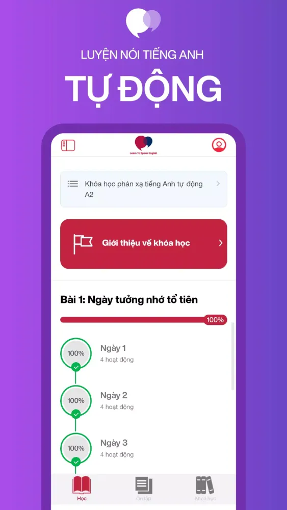 Capturas de tela do Học Nói Tiếng Anh Dễ Dàng