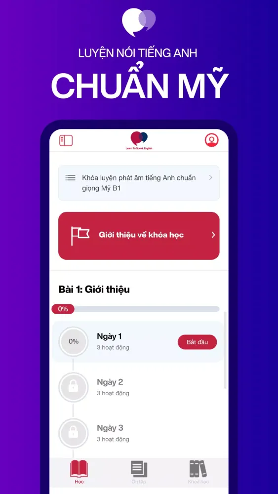Capturas de tela do Học Nói Tiếng Anh Dễ Dàng