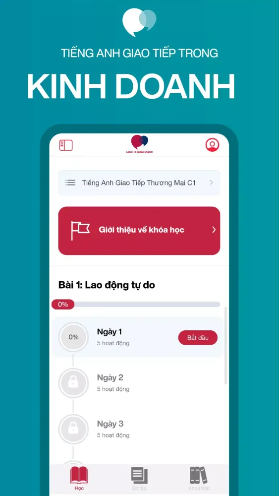 Capturas de tela do Học Nói Tiếng Anh Dễ Dàng