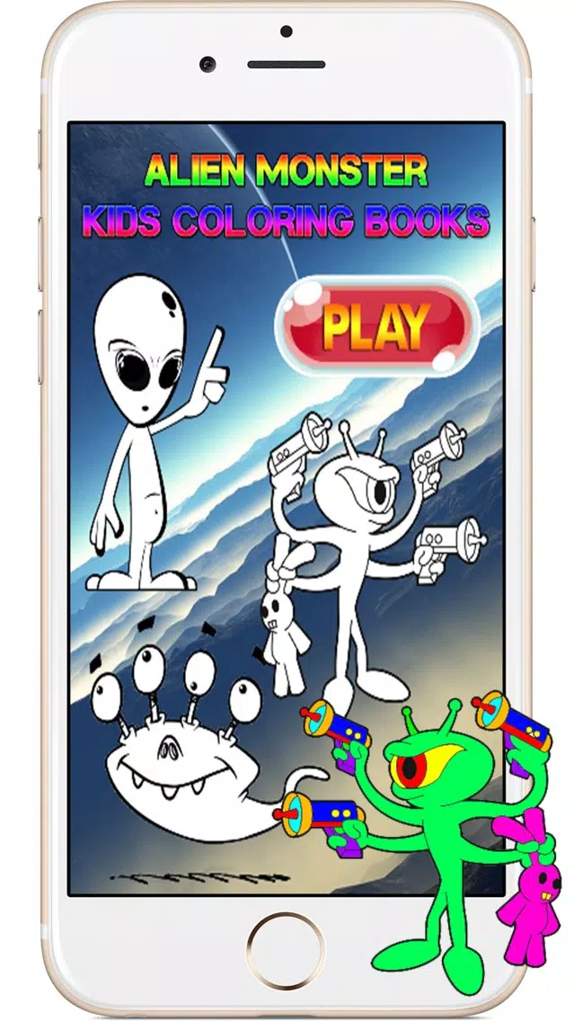 ภาพหน้าจอของ Alien Monster Cartoon Toddlers Kids Coloring Books